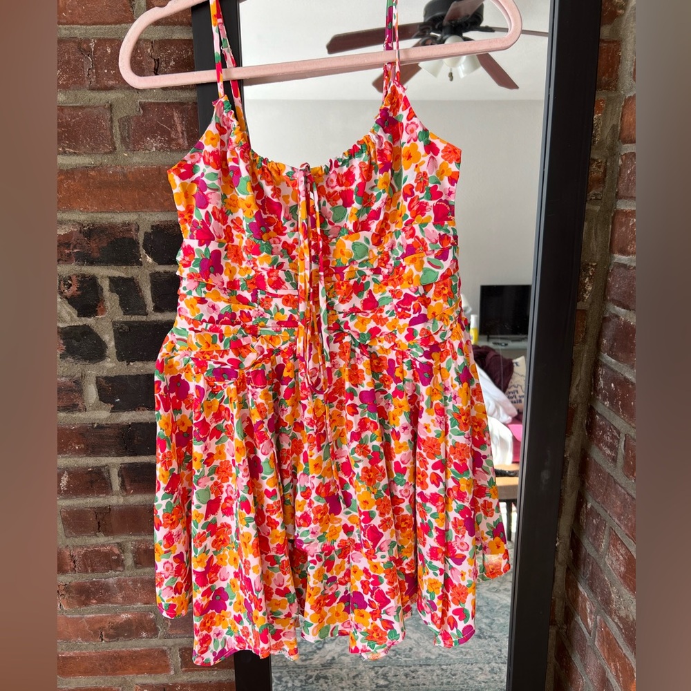 Princess Polly Bright Floral Barrett Mini Dress!